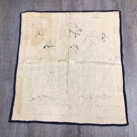 Egyptian Wall Hanging Hand Sewn Applique Textile Art Stitched Vintage - Picture 10 of 10